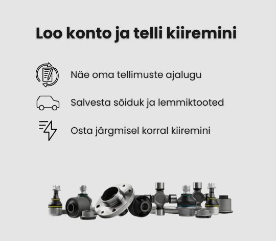 Registreeri kasutajaks abcvaruosad e-poes